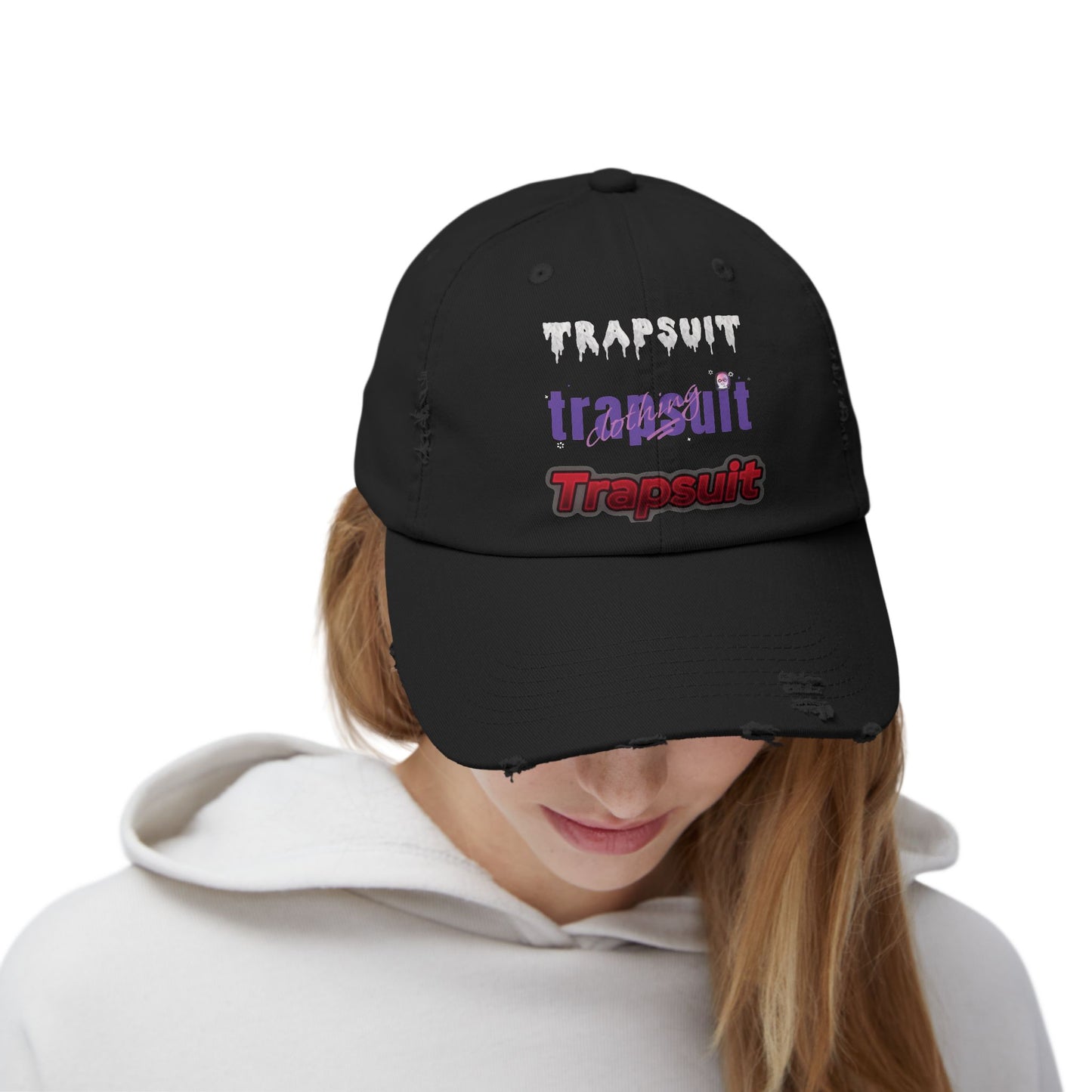 Unisex Distressed TrapSuit Cap TSC1