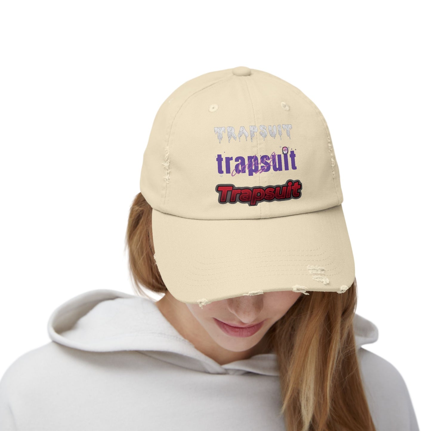 Unisex Distressed TrapSuit Cap TSC1